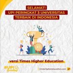 Selamat !! UPI menjadi Perguruan Tinggi Terbaik Ke-3 Di Indonesia