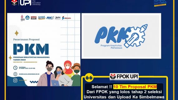 Semoga Lolos Didanai, 10 Tim Proposal PKM Dari FPOK lolos tahap 2 seleksi Universitas dan Upload Ke Simbelmawa