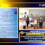Penandatanganan MOU Penyelenggaraan Pelatihan Olahraga FPOK UPI dengan Sari Ater Kamboti Bandung
