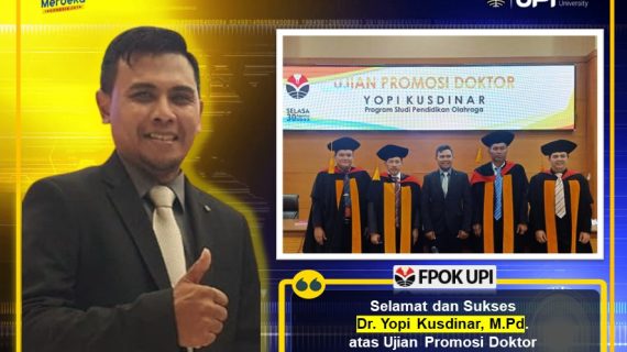 Selamat dan Sukses Dr. Yopi Kusdinar, M.Pd. atas Ujian Promosi Doktor pada Prodi Pendidikan Olahraga UPI