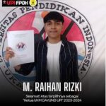 M. Raihan Rizki dari PGSD PENJAS 2021 berkesempatan mengemban amanah menjadi “Ketua UKM DAYUNG UPI” Periode 2023-2024.