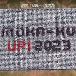 Mahasiswa Baru UPI Membentuk 15 Formasi Kreasi Mozaik