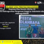 Dies Natalis UNJ ke-59 Pesta olahraga antar Perguruan tinggi se-indonesia