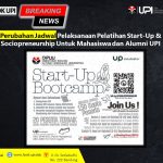 pelatihan Start- Up & Sociopreneurshio untuk mahasiswa Universitas Pendidikan Indonesia