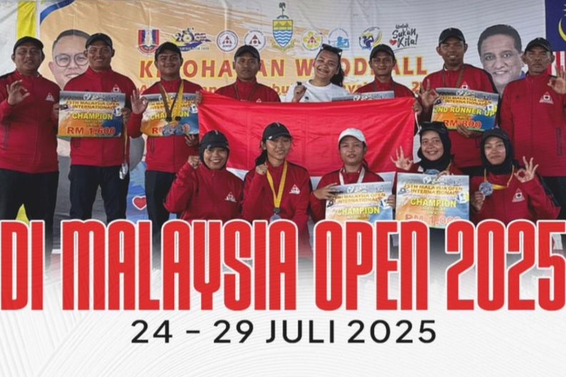 Ivan Rivan Firdaus, Dosen FPOK UPI, Antar Tim Indonesia Sabet 11 Medali di Malaysia Open International Woodball Championship 2025