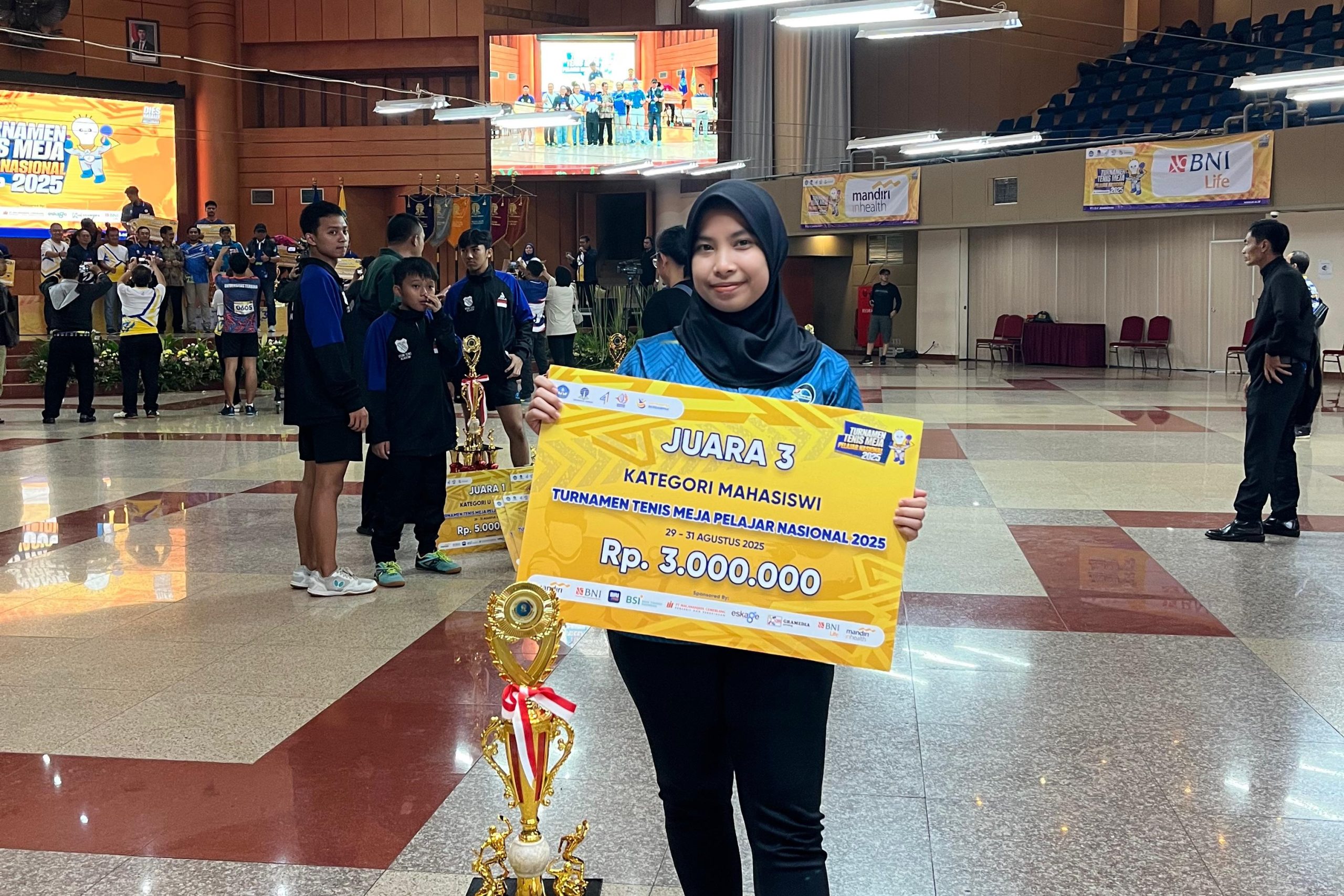Mahasiswi FPOK UPI Raih Prestasi di Kejuaraan Nasional Tenis Meja 2025