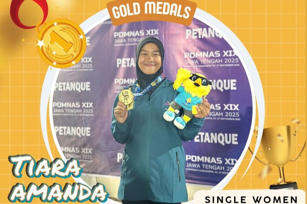 Tiara Amanda Persembahkan Medali Emas Pertama untuk Jawa Barat di POMNAS XVIII 2025