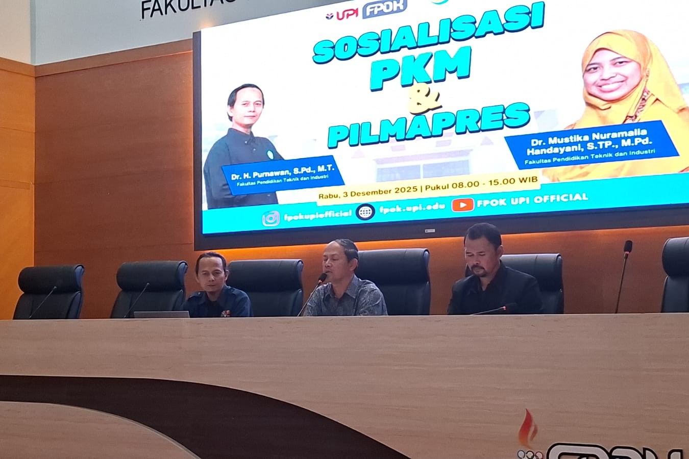 FPOK UPI Gelar Sosialisasi PKM dan Pilmapres 2025 untuk Penguatan Prestasi Mahasiswa