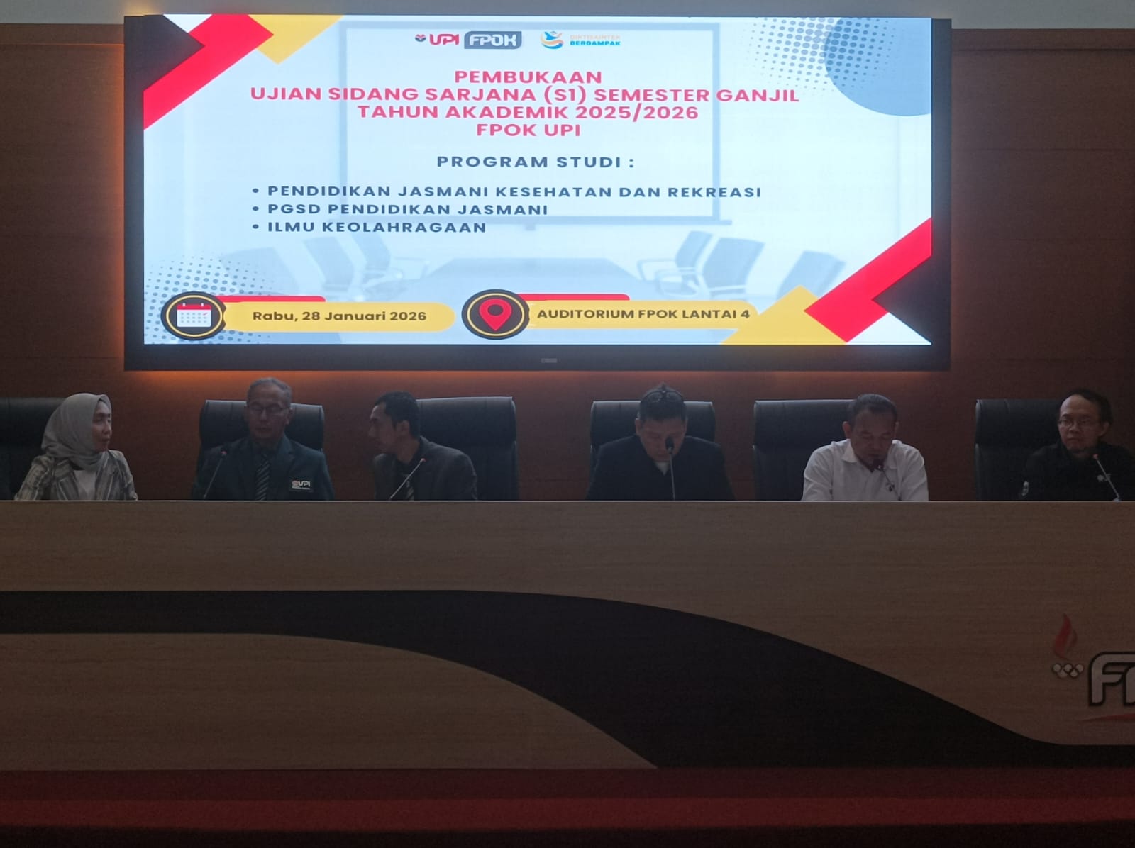 FPOK UPI Resmi Membuka Ujian Sidang Sarjana Semester Ganjil Tahun Akademik 2025/2026