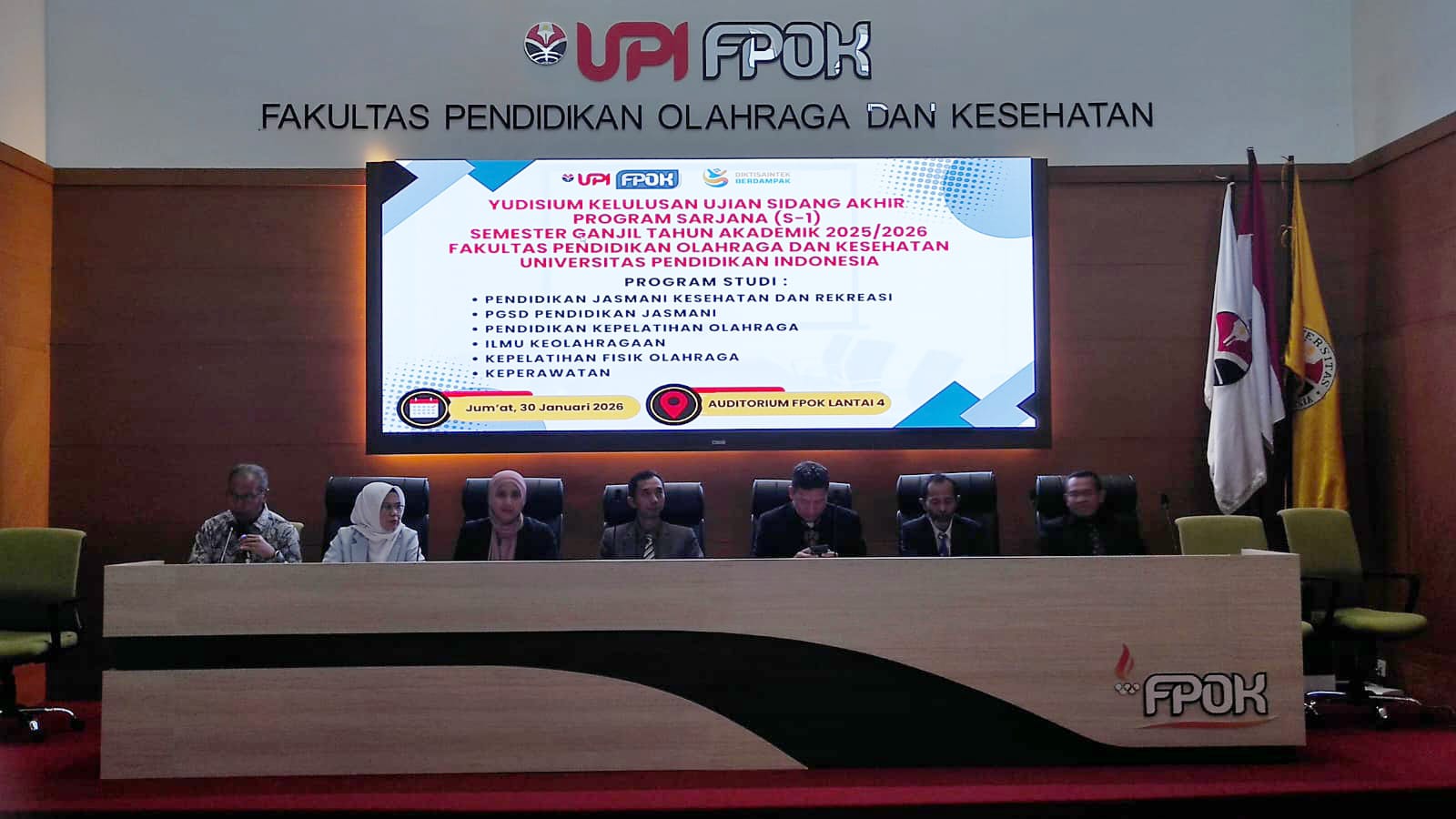 FPOK UPI Selenggarakan Yudisium Kelulusan Sarjana Semester Ganjil 2025/2026