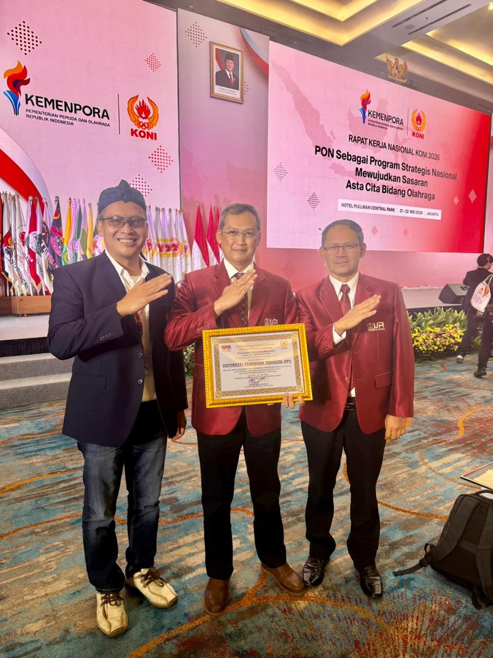 UPI Raih Apresiasi Nasional pada Rakernas KONI 2026 atas Dedikasi di Bidang Olahraga