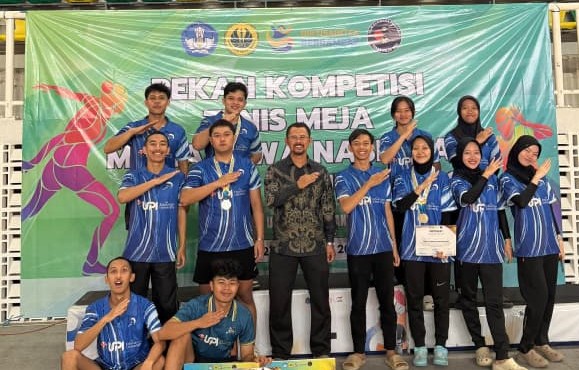 UKM Tenis Meja UPI Raih Juara 2 pada Pekan Kompetisi Tenis Meja Mahasiswa Nasional 2026 Series 3