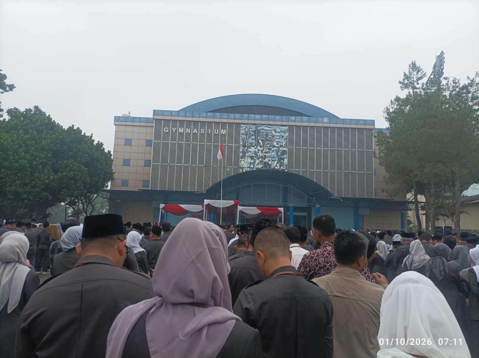Dosen dan Tenaga Kependidikan FPOK UPI Ikuti Upacara Peringatan Hari Kesaktian Pancasila